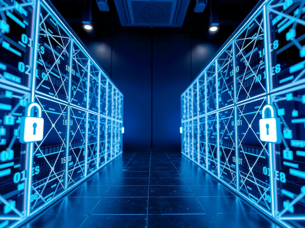 Visual representation of secure data architecture